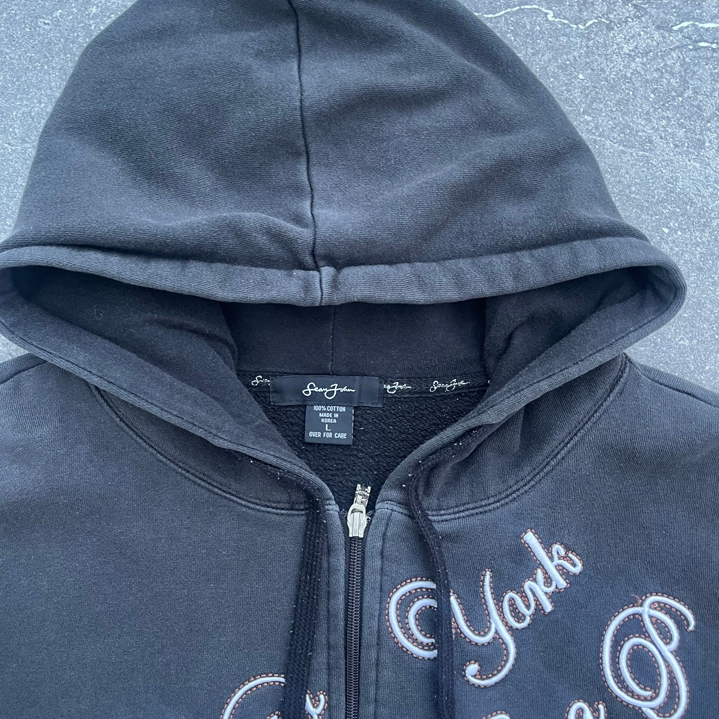 2000s sean john hoodie - L