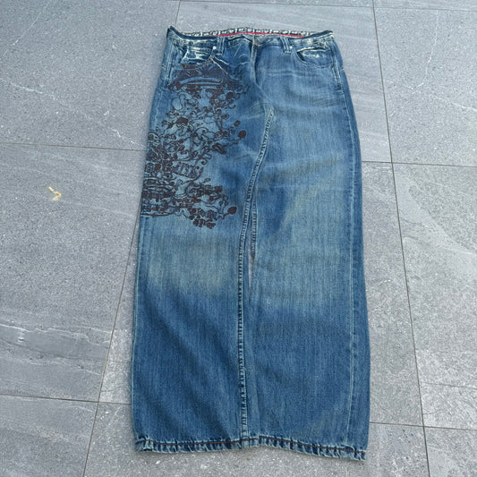 artful dodger AOP jeans - 38x34”