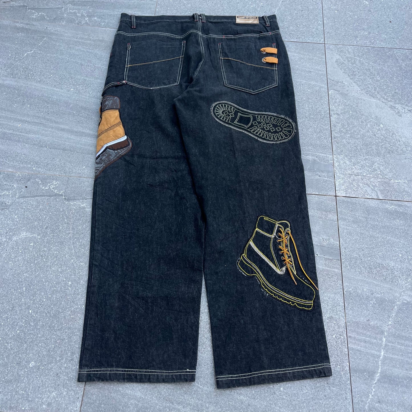 raw blue ‘timberland’ jeans - 42”