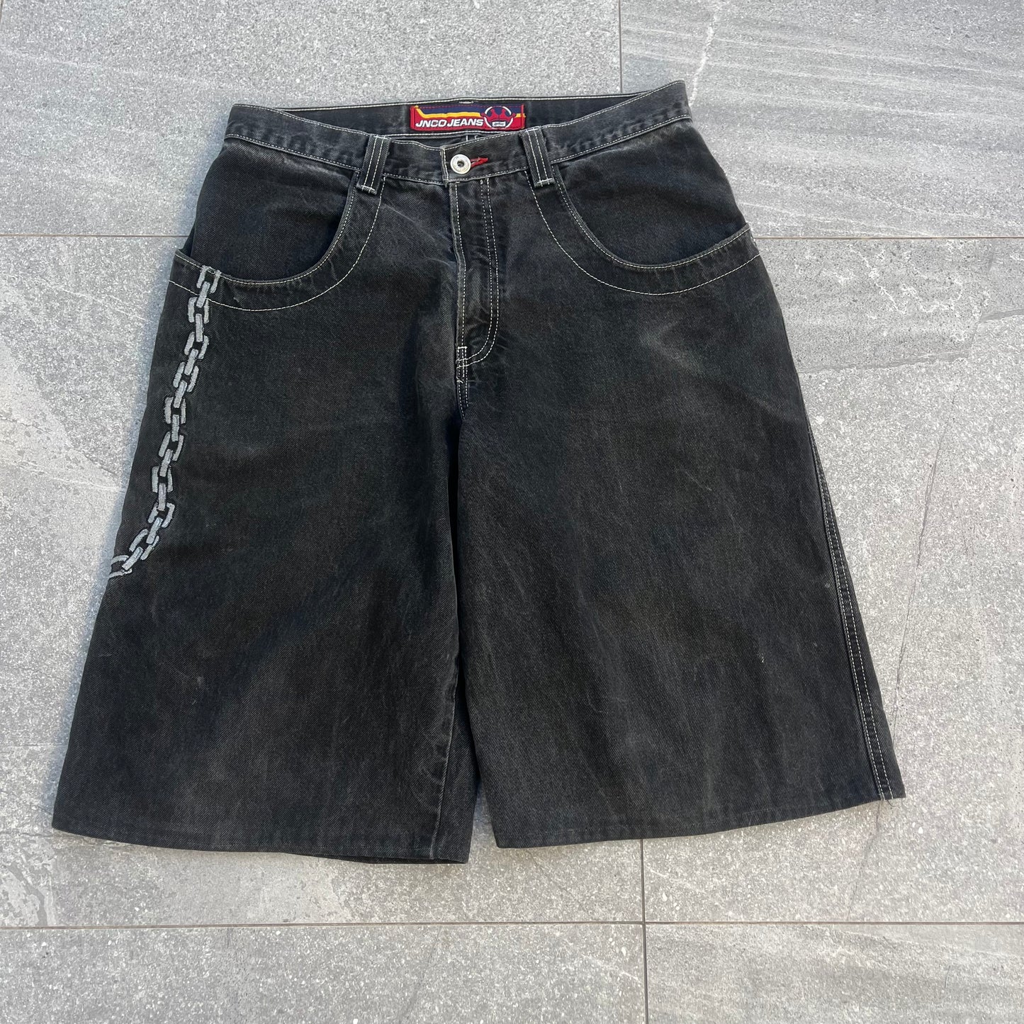 2000s JNCO chain jorts - 34”