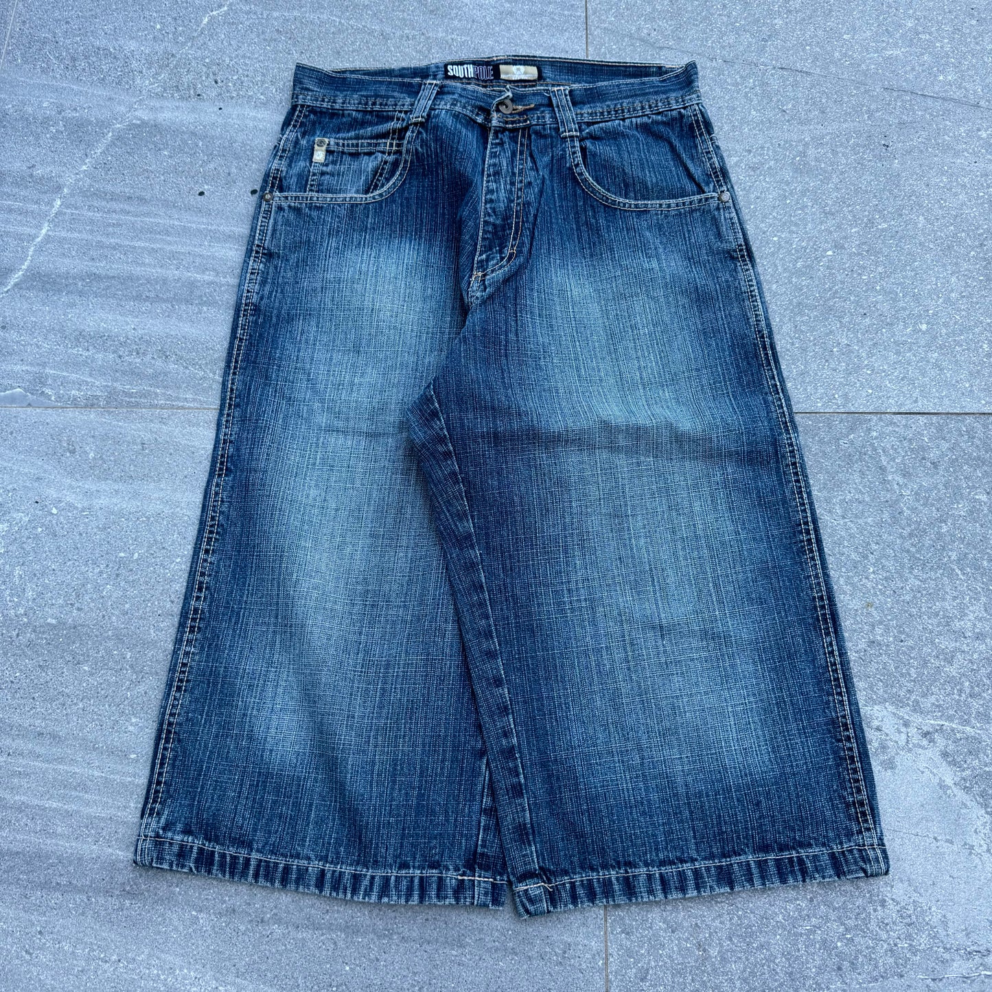 longgggg southpole jorts - 32x18”