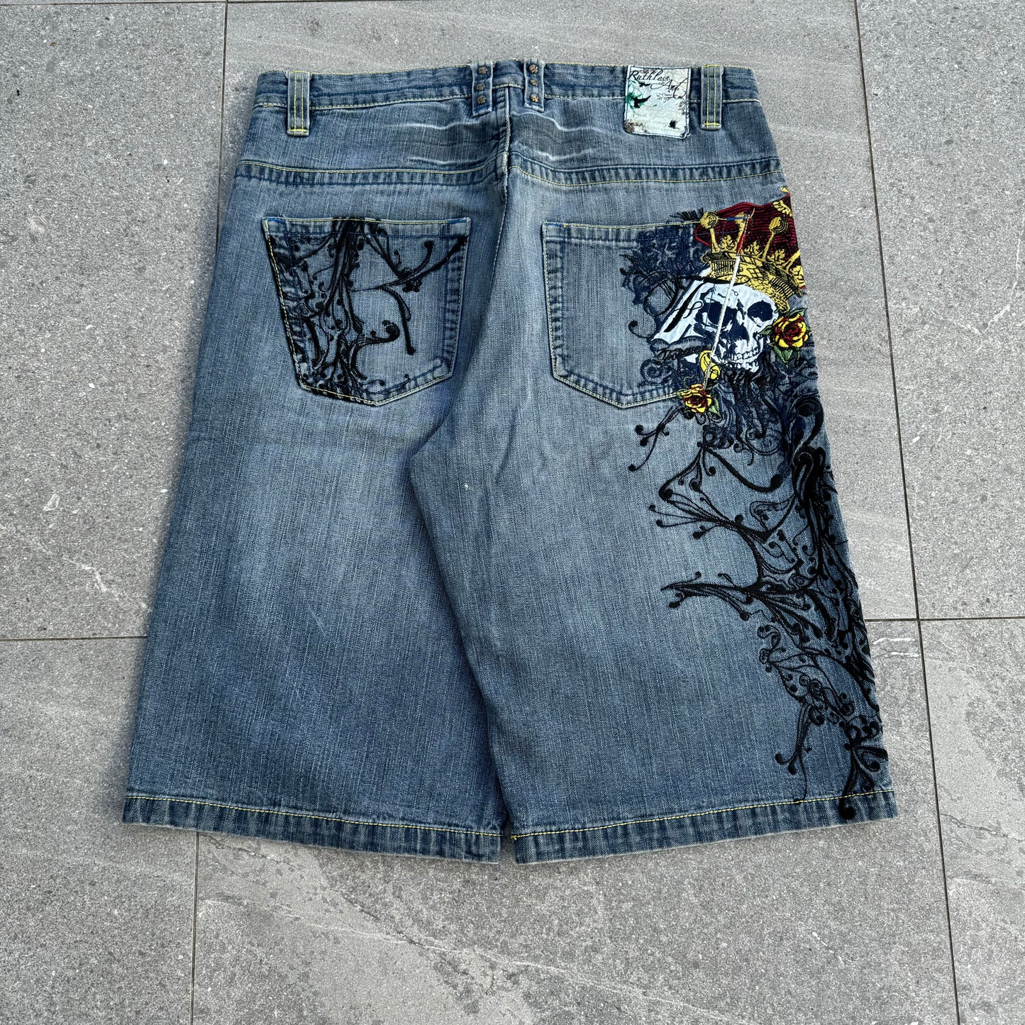 ruthless art jorts - 36”