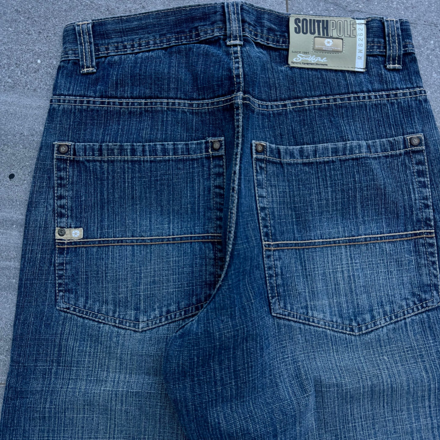 longgggg southpole jorts - 32x18”