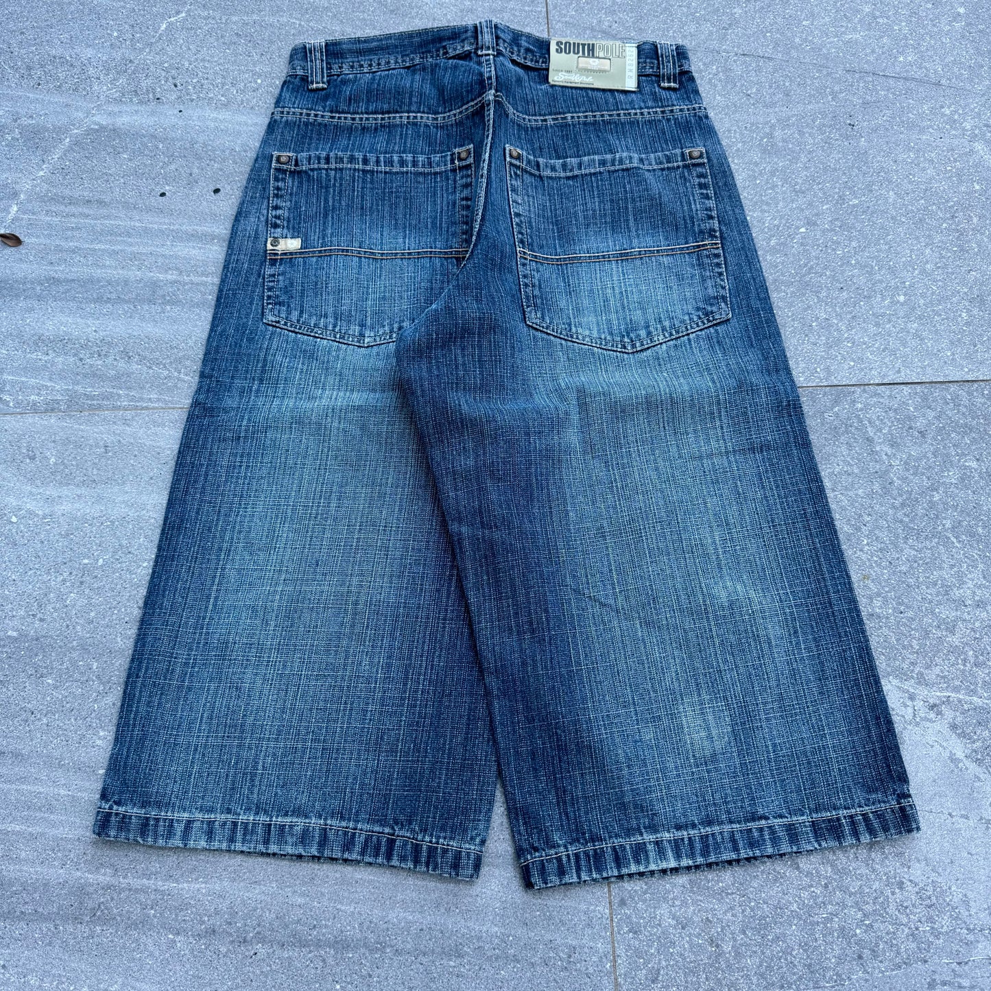 longgggg southpole jorts - 32x18”