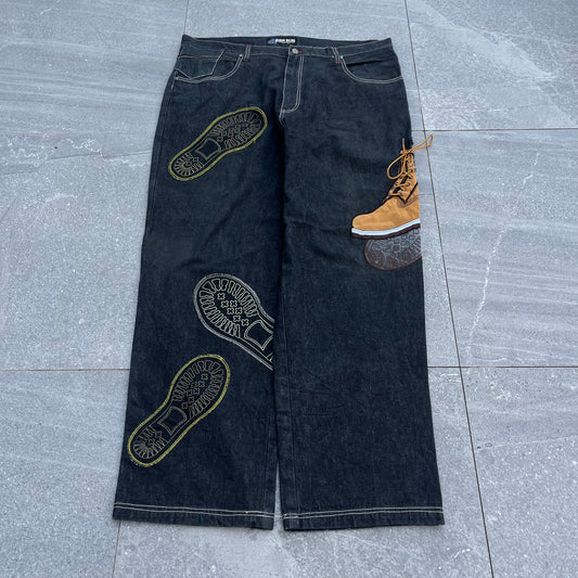 raw blue ‘timberland’ jeans - 42”