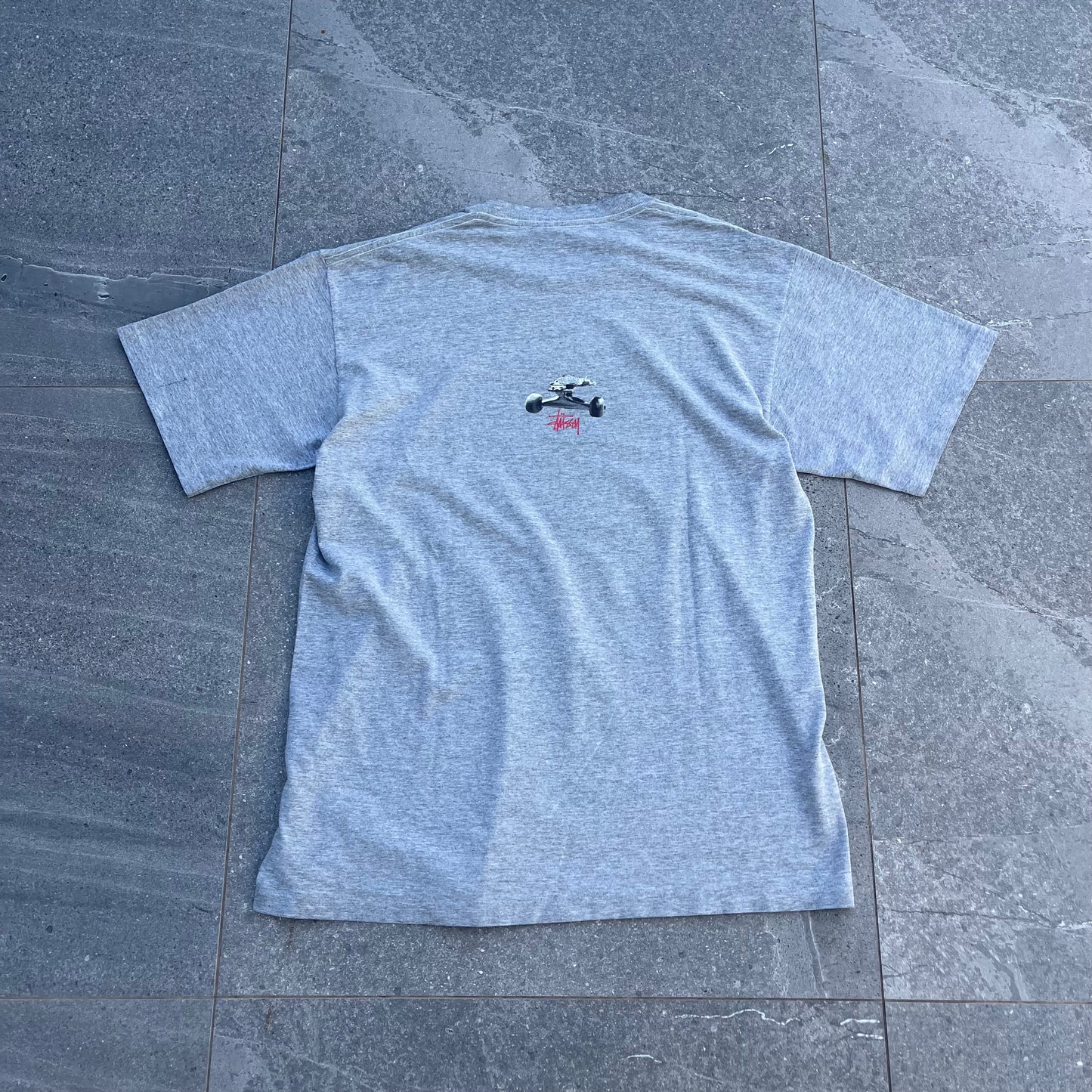 2001 stussy skateboard tee - L