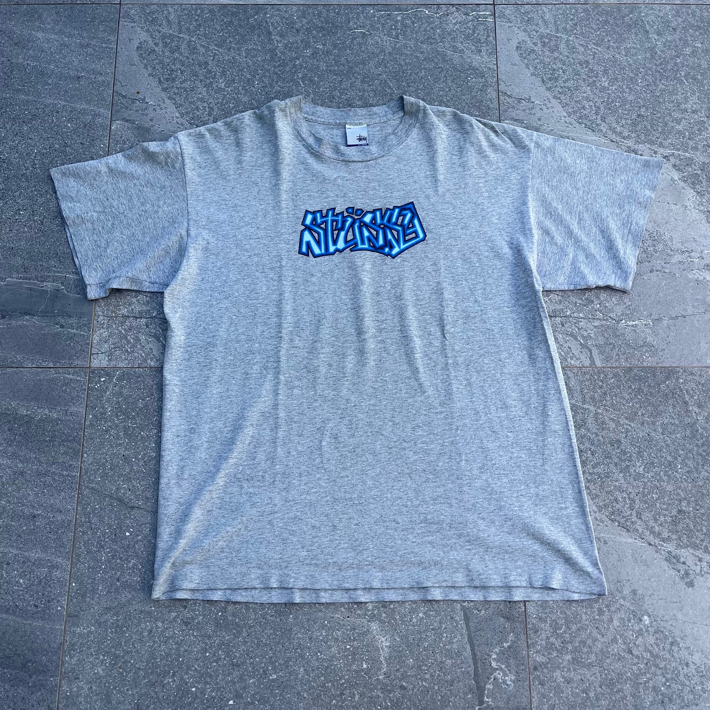 2000 stussy handstyle tee - XL