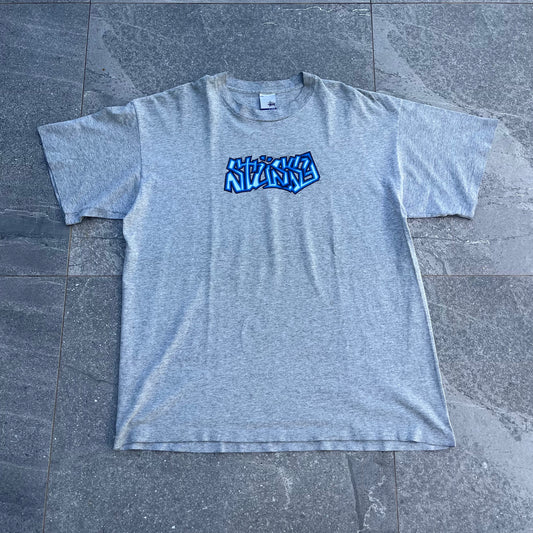 2000 stussy handstyle tee - XL