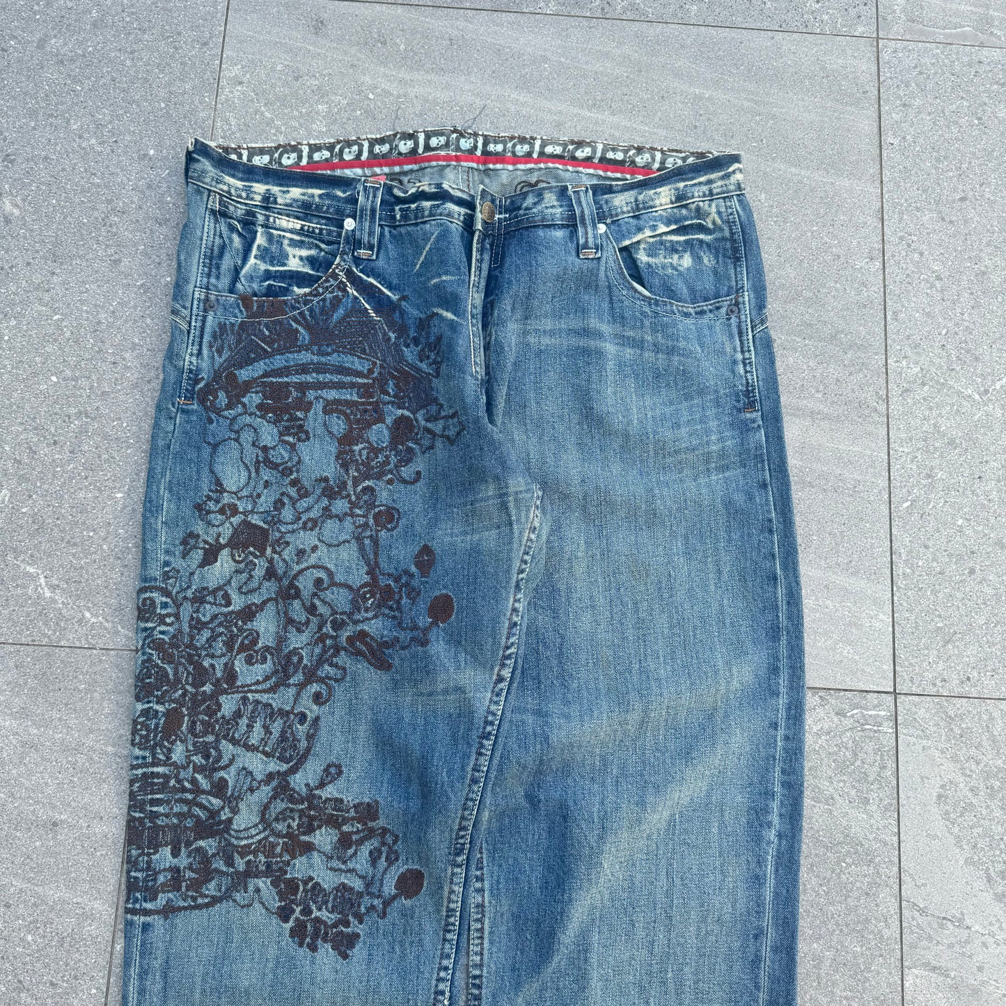 artful dodger AOP jeans - 38x34”