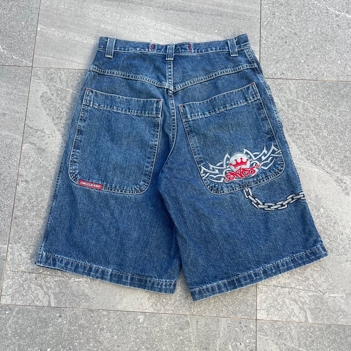 2000s JNCO tribal chain jorts - 32” – monkey business