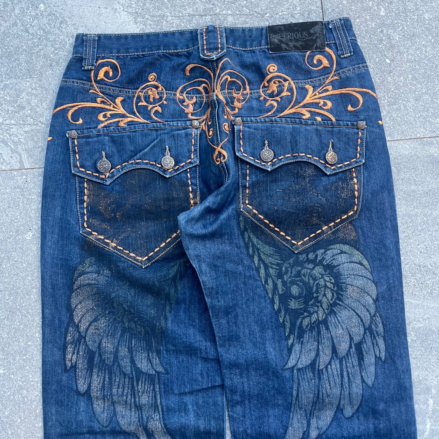 2000s delf jeans - 34”