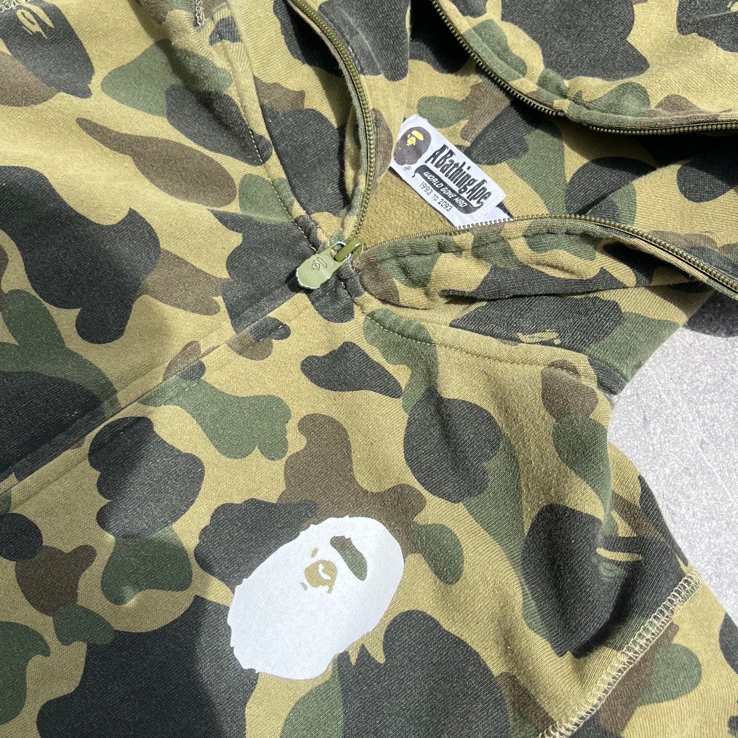 2000s bape head full zip - L