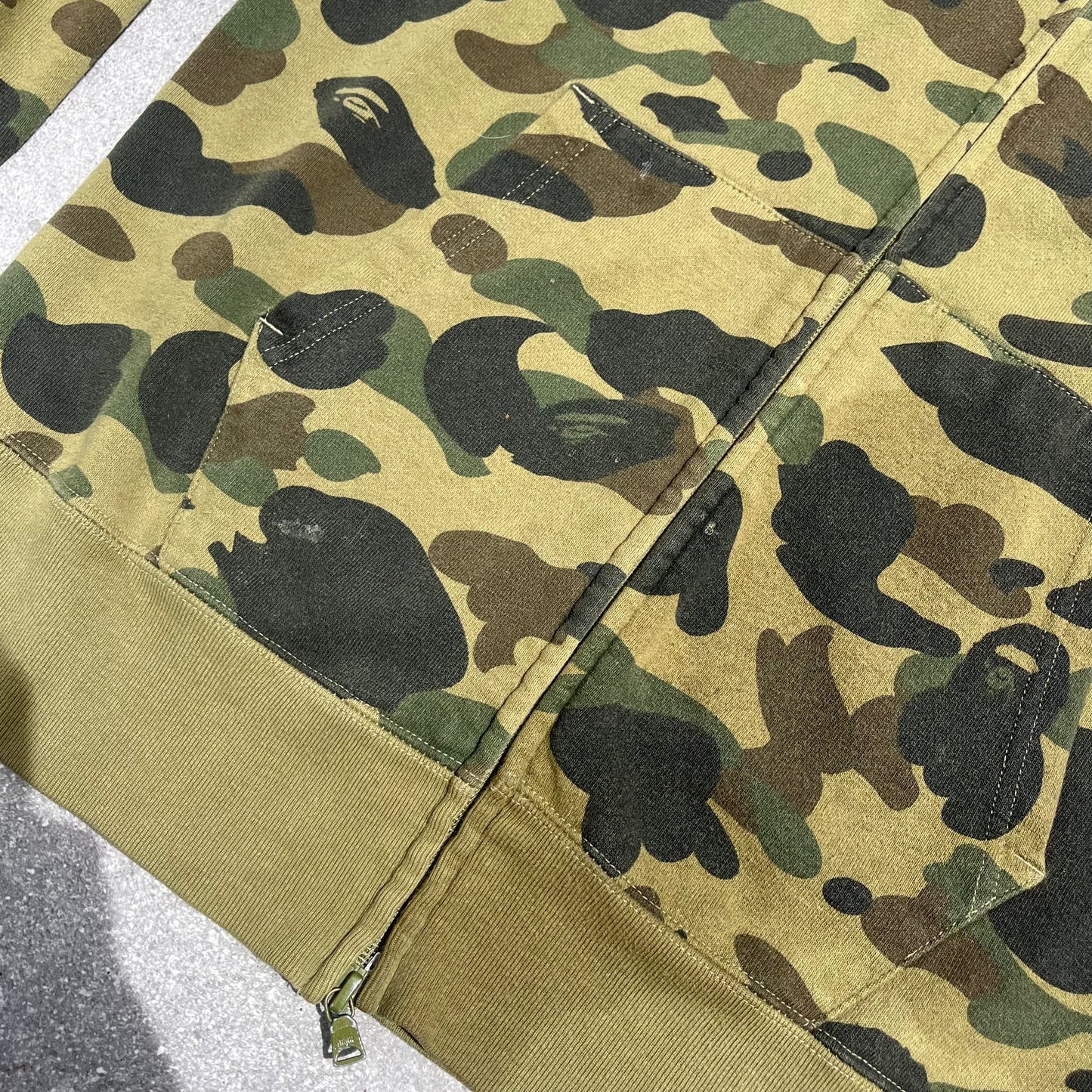 2000s bape head full zip - L