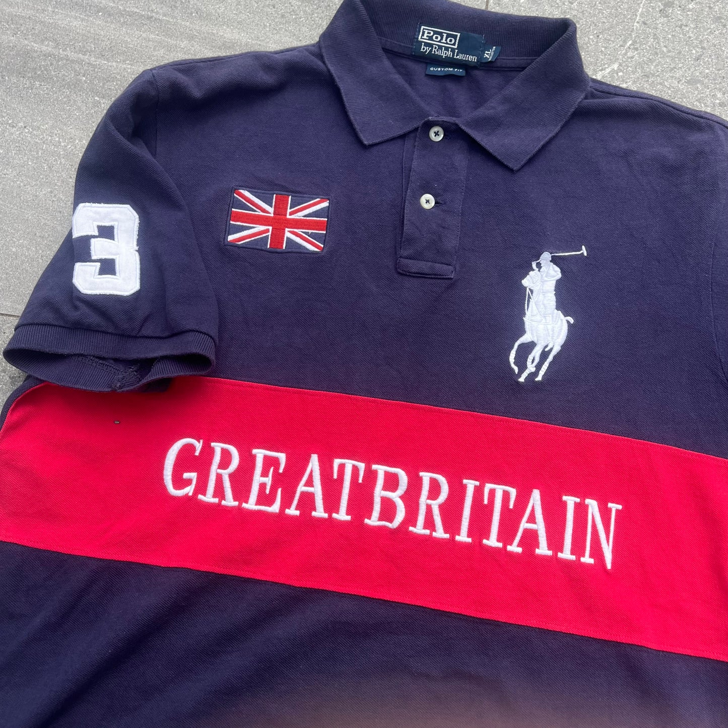 ralph lauren ‘great britain’ polo - XL