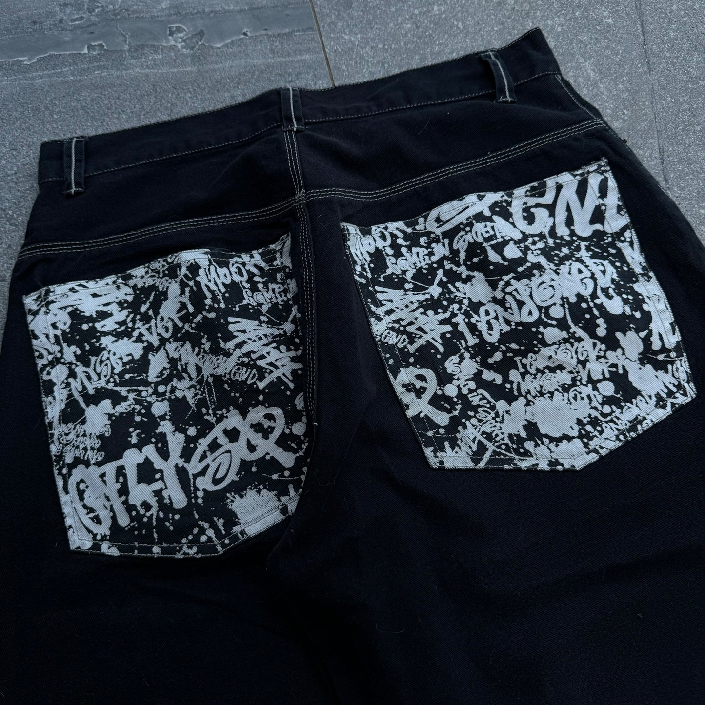 graffiti style jorts - 33”