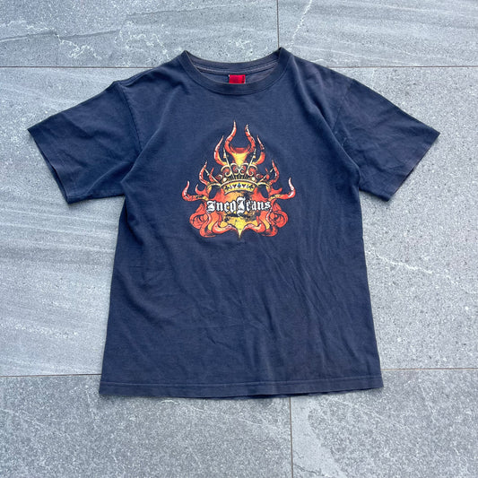 2000s JNCO flame tee - M