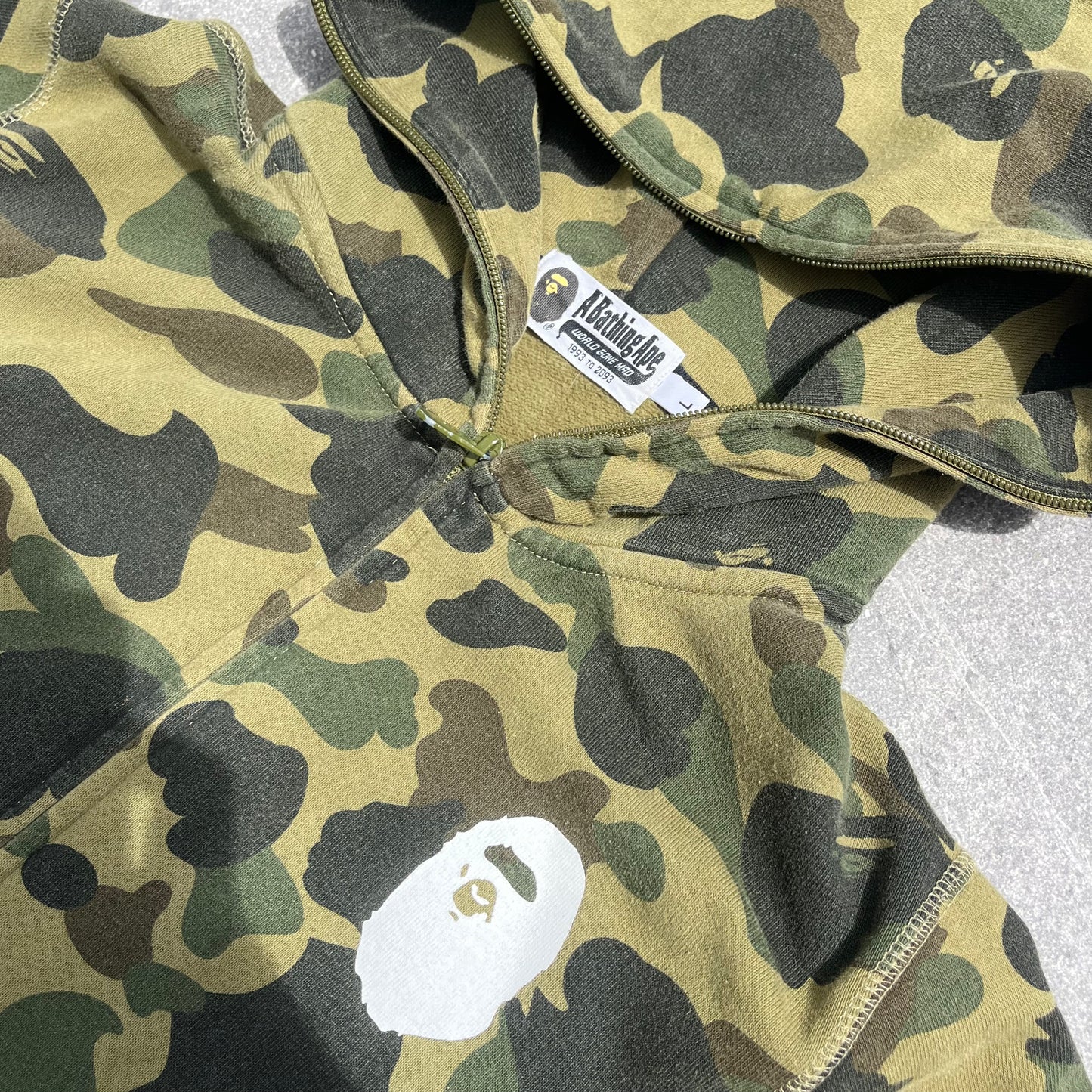 2000s bape head full zip - L