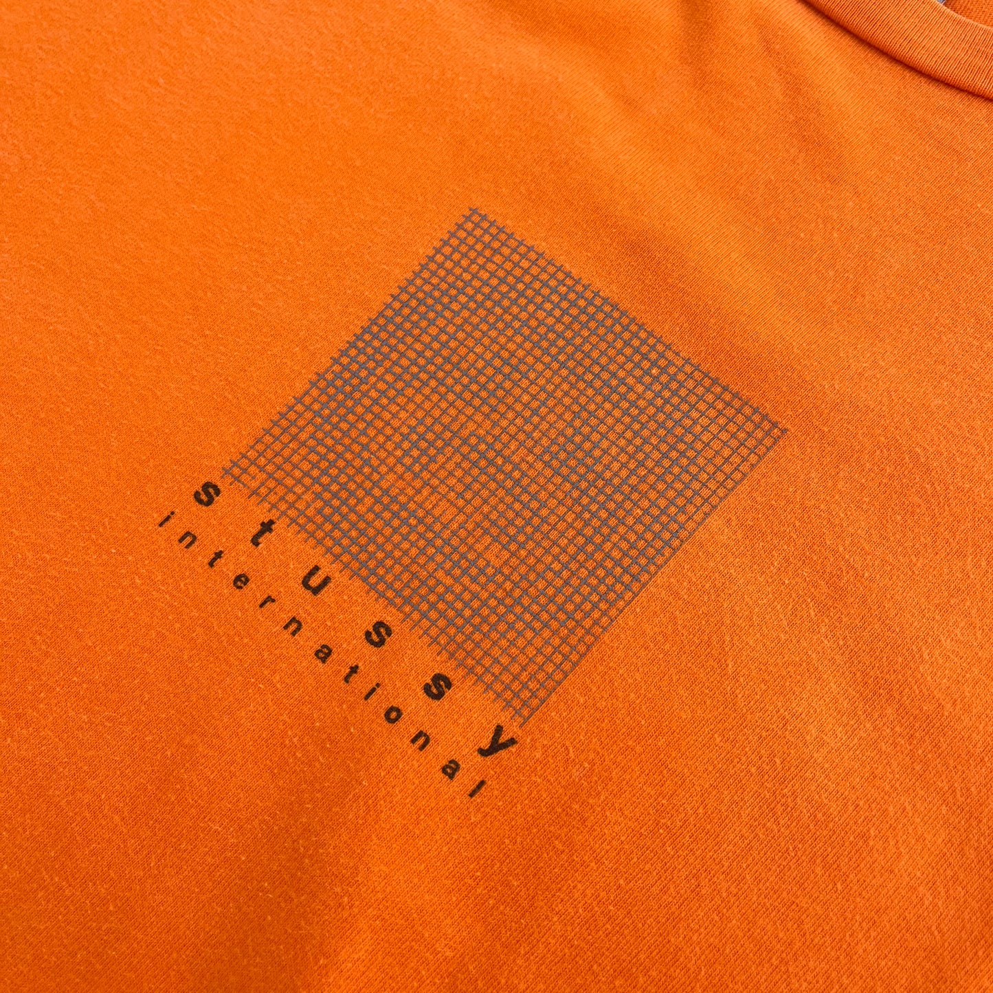 2001 stussy grid tee - L