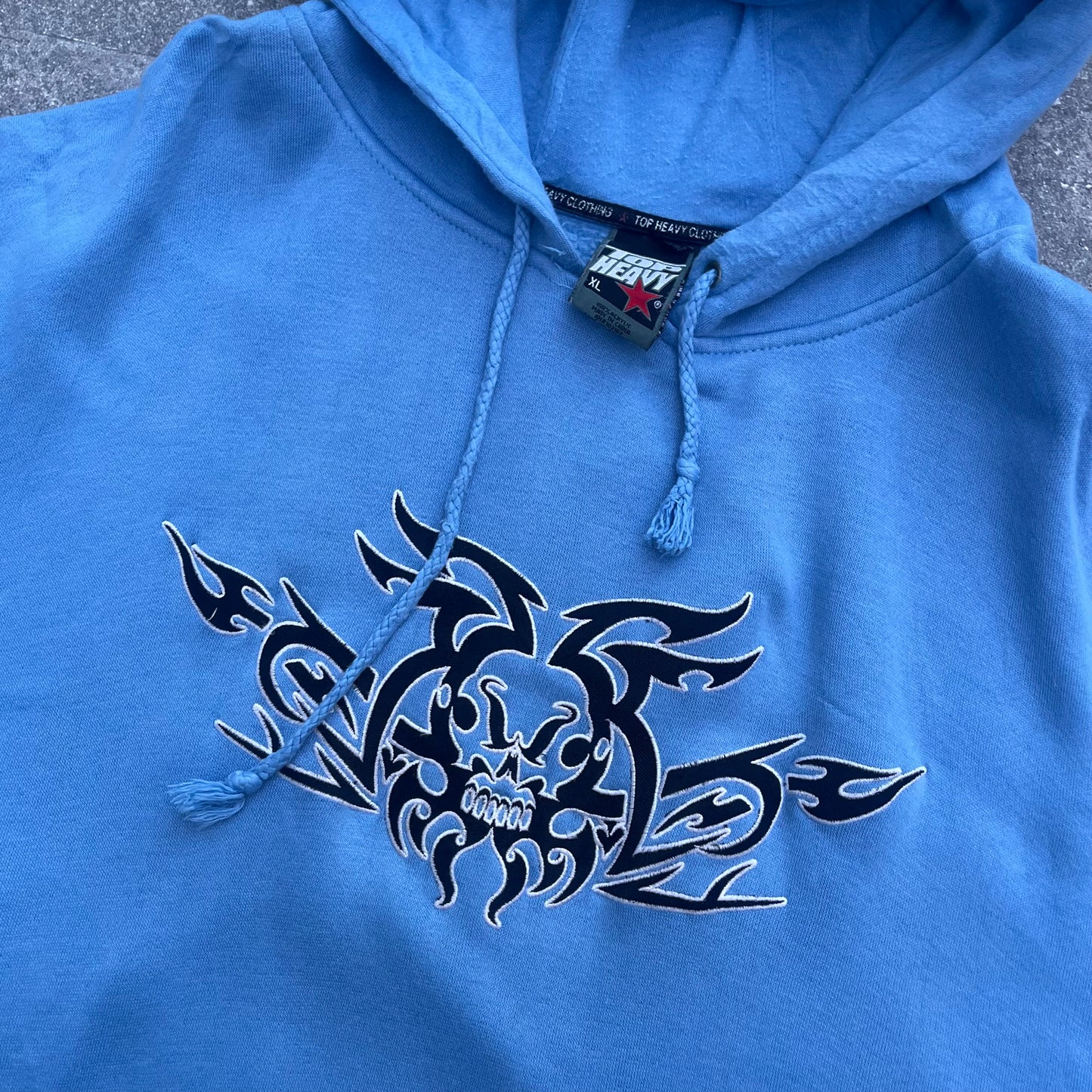 2000s top heavy hoodie - XXL