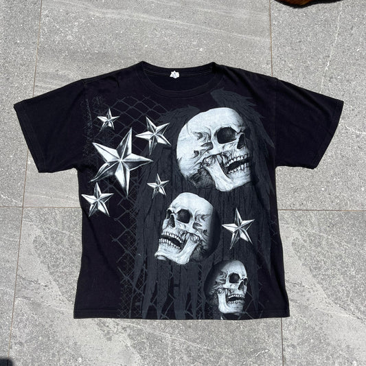 2000s skull tee