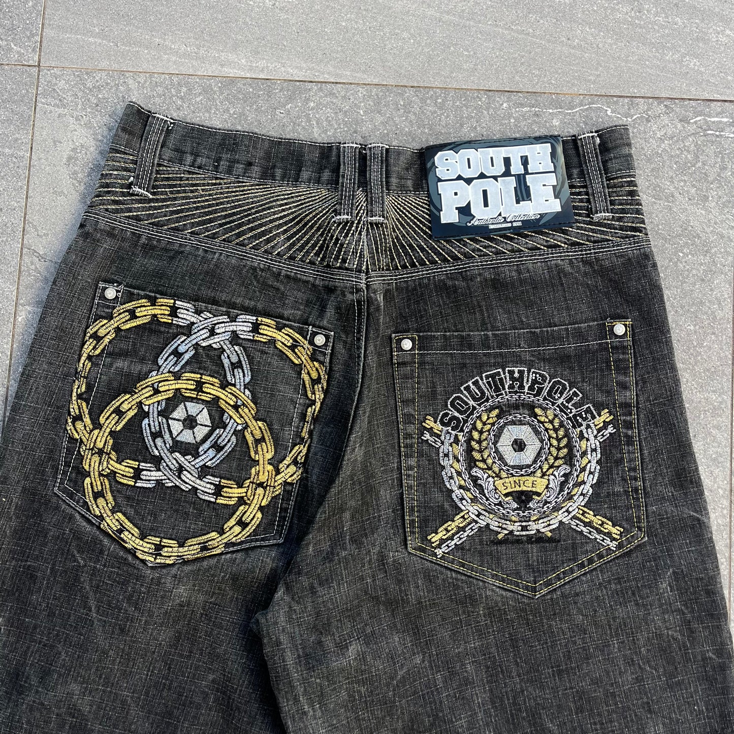 2000s grail southpole jorts - 36”