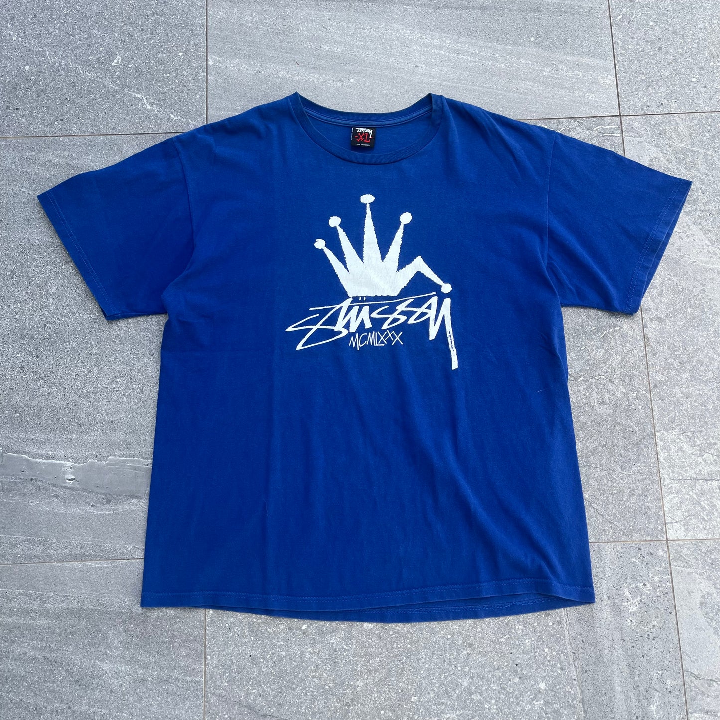 2000s stussy crown tee - XL