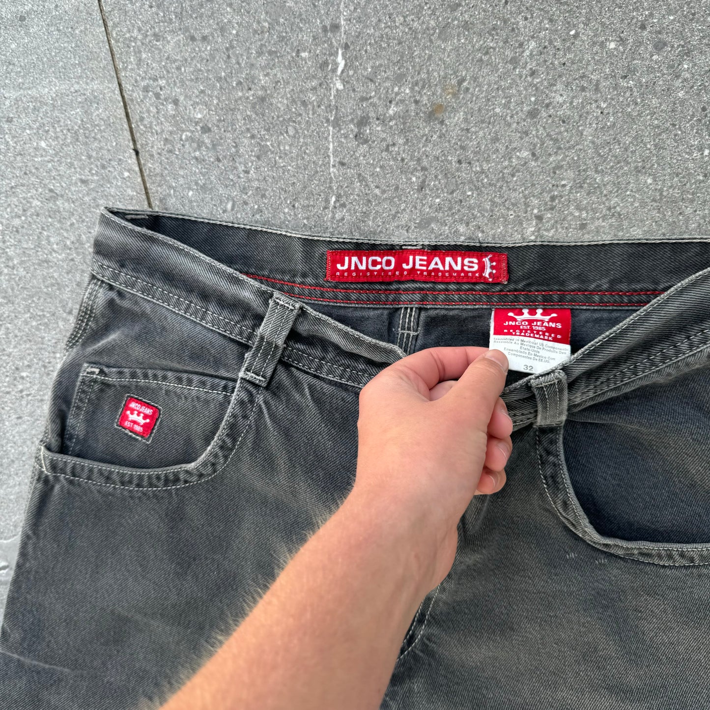 JNCO crown jorts - 33”